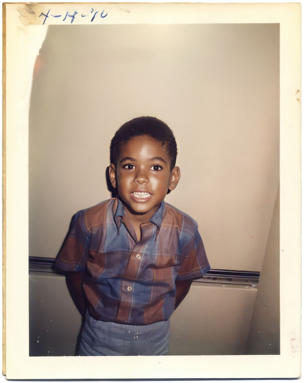 Six-year-old Gregory Jacobs in 1970. Photo courtesy of Shock G.
